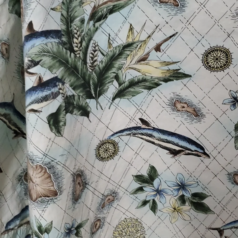 Pierre Cardin tropical scene shirt - Picture 2 of 6